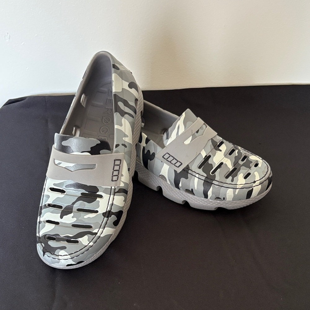 Cole Haan Gray Camouflage Loafers